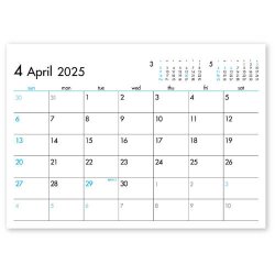 画像2: 6Weeks Calendar（ブルー）  ＠388円〜(税込)