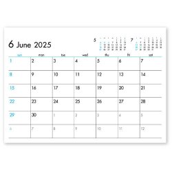 画像4: 6Weeks Calendar（ブルー）  ＠388円〜(税込)