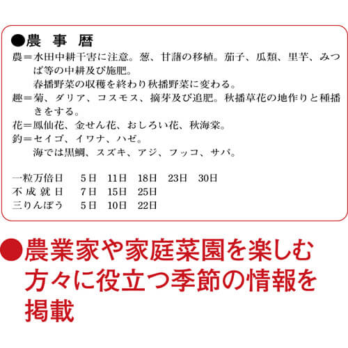 画像4: 厚口文字月表　晴雨表入り・年間予定表付＠325円〜(税込)