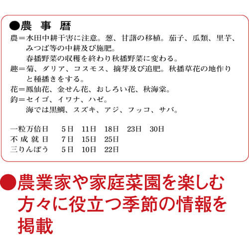 画像4: 格言付色分文字(厚口)　晴雨表入り・年間予定表付＠358円〜(税込)